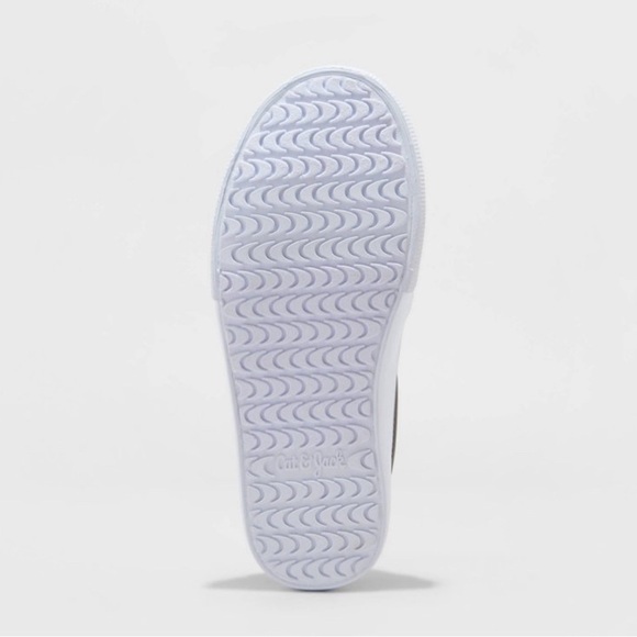 NEW- Girls Hailey Slip-On Sneakers - Cat & Jack - Size 1 Color Black/purple - Picture 8 of 8